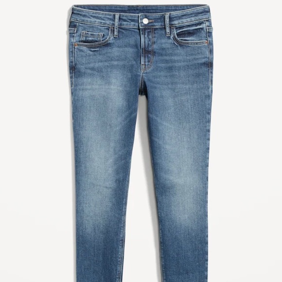 Old Navy women’s Rockstar blue jeans denim straight leg size 2 26 NWOT boho punk - Picture 6 of 9